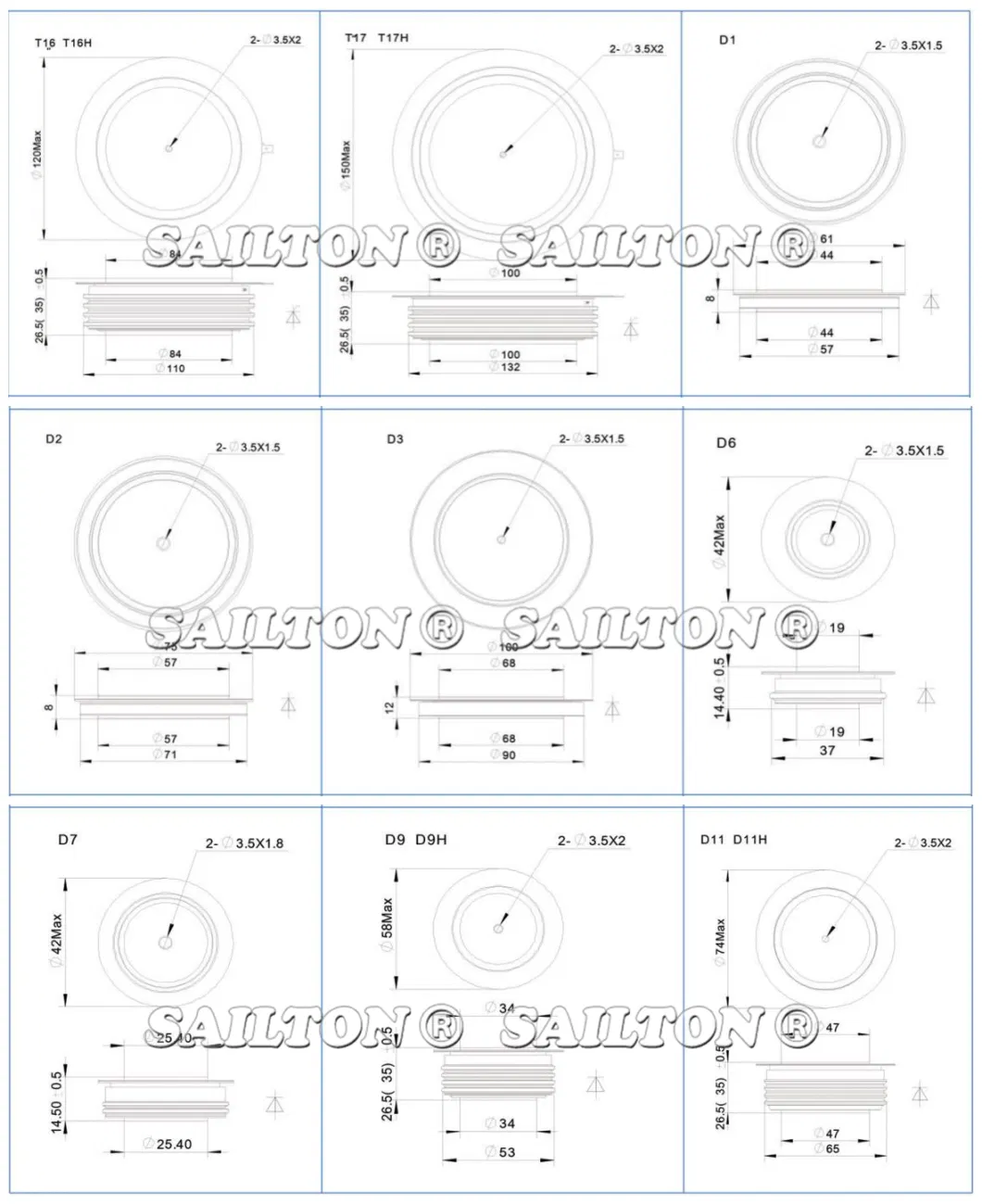 Voltage Ordinary Transmission Thyristor SCR Kp 400A/1600V